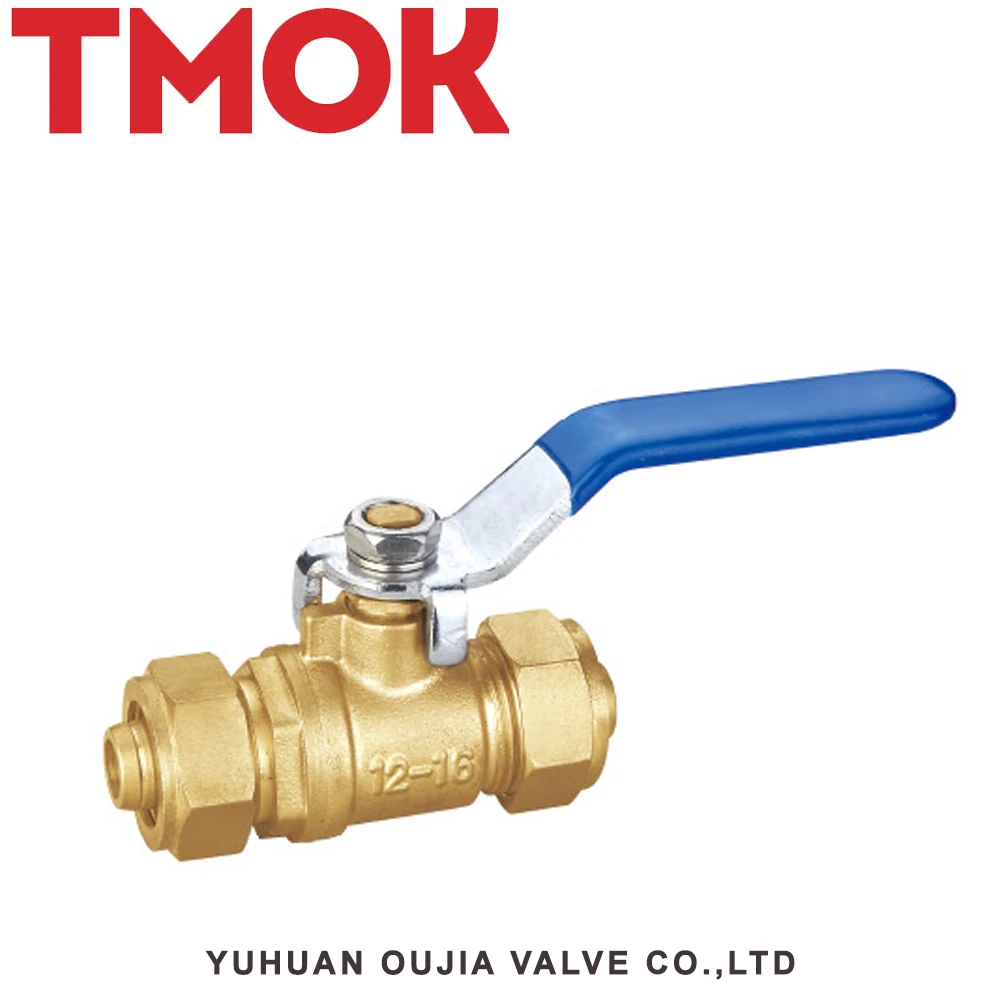 High quality Red Handle brass ball valve with drain