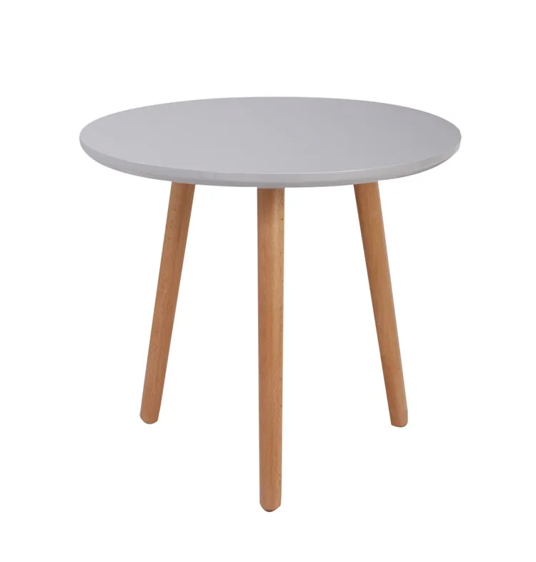 High gloss MDF three legs side table