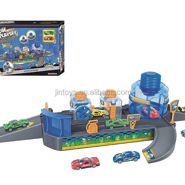 kids education assemble toy diy car wash toy garage playsets