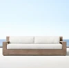 New arrival all weather outdoor furniture luxury teak solid wood ultra-deep seats classic sofa