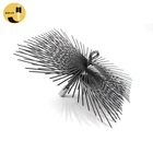 Square 8inch Premium Flat Steel Wire 1/4" Thread Chimney Cleaning Brush