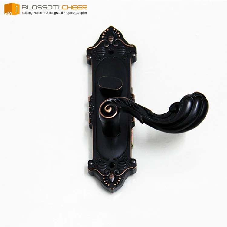 Black antique rustic main door handle lock supplier pakistan