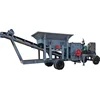 Mobile ore crushing equipment with hammer crusher for mining use