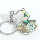 vograce holographic cartoon charm custom key chain manufacturer high quality llaveros hologram acrylic keychain