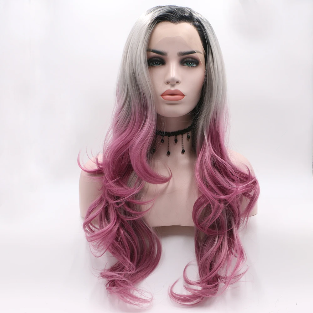 Black Friday Ombre Synthetic Lace Front Wigs Dark Roots Blonde to Pink Half Hand Tied Heat Resistant Fiber Wig, As picture
Black Friday Ombre Synthetic Lace Front Wigs Dark Roots Blonde to Pink Half Hand Tied Heat Resistant Fiber Wig, As picture