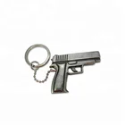 Top selling high quality metal gun keychain