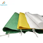 25kg 50kg high quality white color pp woven bags for grains rice flour PP laminated woven bag