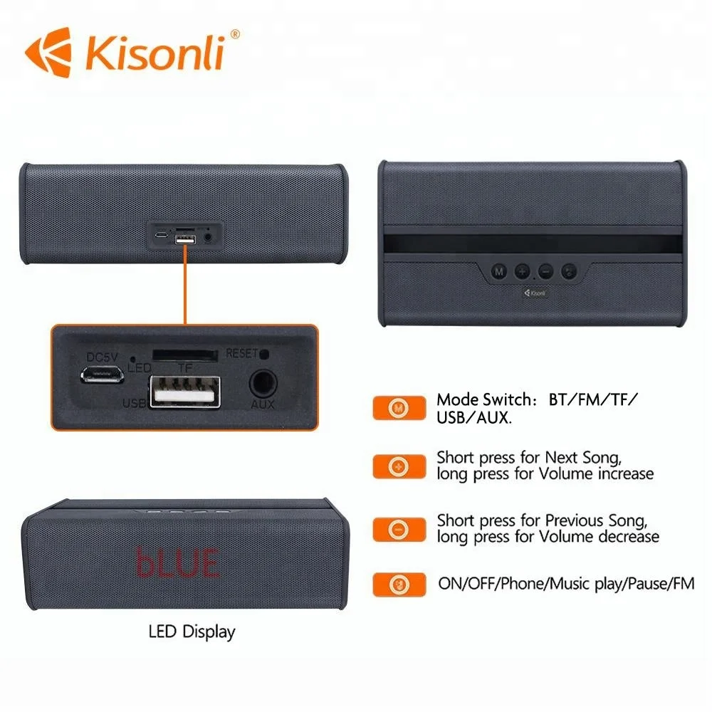 Free samples consumer electronics the speakers portable wireless Hifi Sound Box wireless speaker - ANKUX.COM