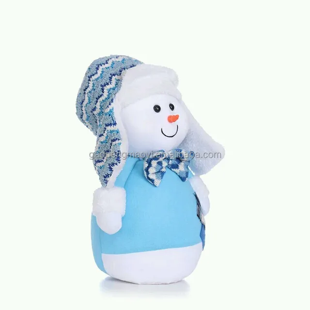 new designs funny gift plush toys snowman dolls lucky party