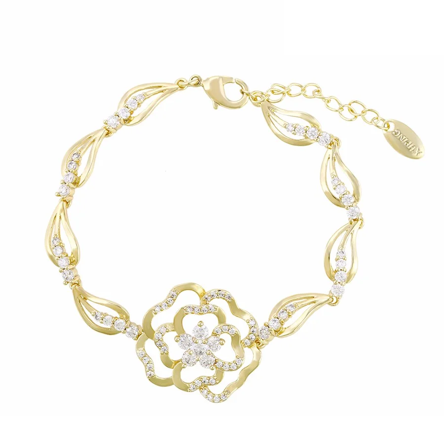 74638 14k Gold Filled Jewelry Bracelets Bangles Zircon Flower Fashion jewellery Wedding Bangle Bracelets for Women
74638 14k Gold Filled Jewelry Bracelets Bangles Zircon Flower Fashion jewellery Wedding Bangle Bracelets for Women
