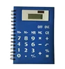 PU PVC Notebook calculator with diary 8 Digit Solar Power Students of office Diary Calculator