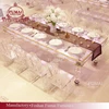 Wedding furniture light up clear acrylic transparent dinning table set