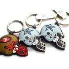 Campaign Promotional Custom 3D PVC Rubber Helmet Keychains