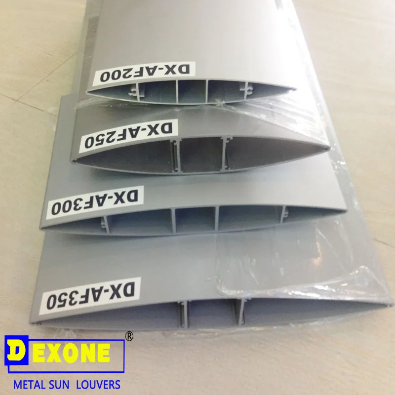 aluminum extrusion section Airfoil aluminium louver blade for building