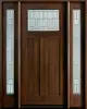 Custom modern solid wood front entry doors with glass from homes