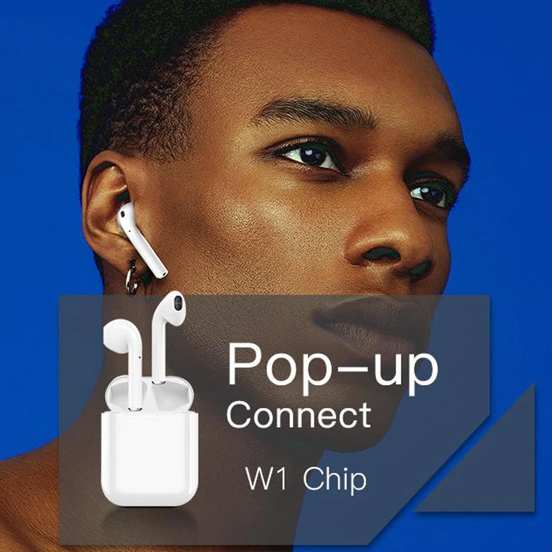 i200 TWS Wireless Earphone With Smart Optical Sensor Qi Wireless Charging Real Battery Display Earbuds for iPhone 1:1 Air 2 - ANKUX.COM