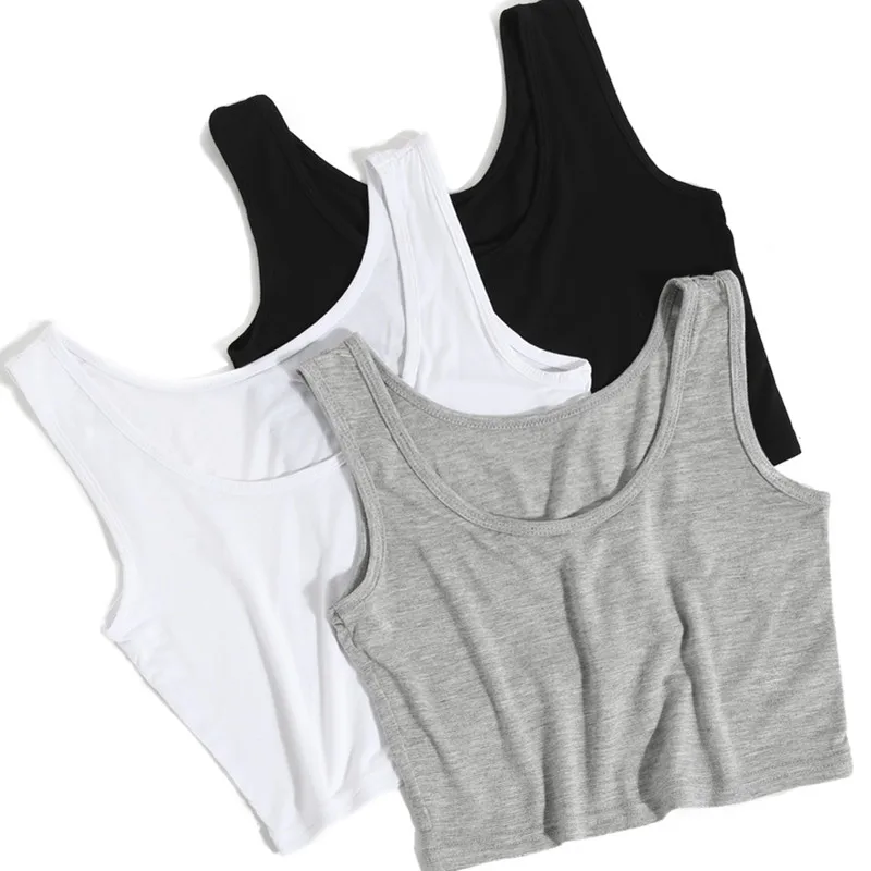 bulk wholesale Sexy Women Sleeveless cotton Crop tops Tank Tops Solid Black Crop Tops Vest with your logo
bulk wholesale Sexy Women Sleeveless cotton Crop tops Tank Tops Solid Black Crop Tops Vest with your logo