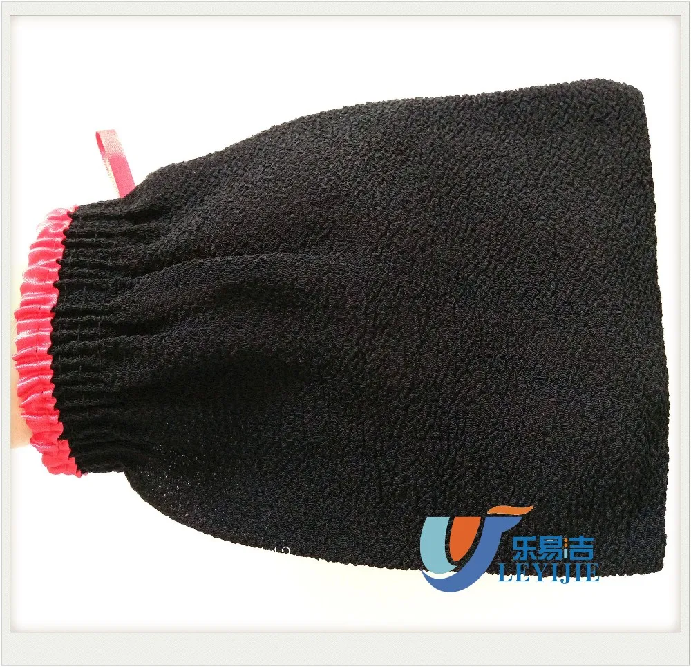 viscose exfoliating mitt