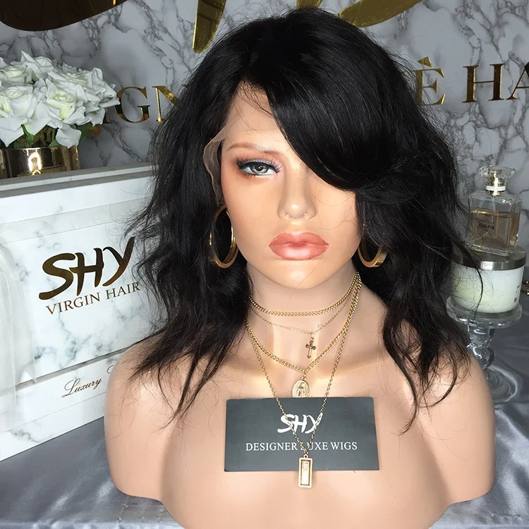 Hot Products Wholesale Virgin Hair Natural Wave Black Color Raw Indian Hair Lace Front Wig Human Hair For Black Women
Hot Products Wholesale Virgin Hair Natural Wave Black Color Raw Indian Hair Lace Front Wig Human Hair For Black Women