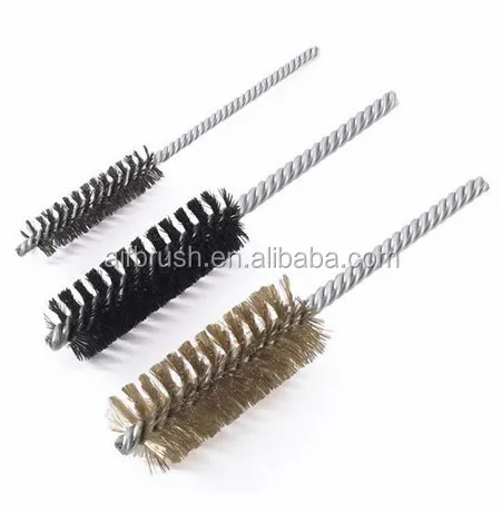 Steel Hand Cleaning Tube Bottle Brush 