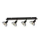 Fashion Design Iron Black Indoor Illumination 4 heads Led Decorative Spot Light
