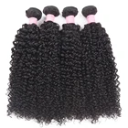 Usexy Wholesale Remy Cuticles Aligned Hair Weaving Brazilian Virgin Curly Wave Hair Bundles For Women