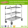 Fruits And Vegetable Hospital Meal Cart Beverage Trolley, Stainless Steel Bar Cart