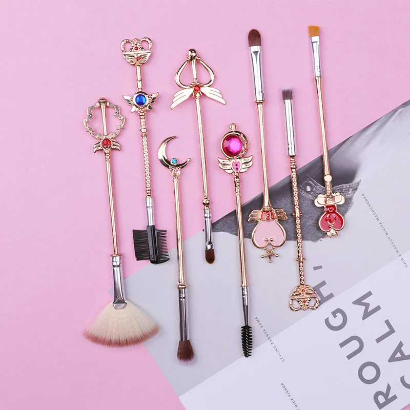metal makeup brush set