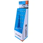 Car Accessories Retail cardboard floor standing display with hooks pop up display removable hooks