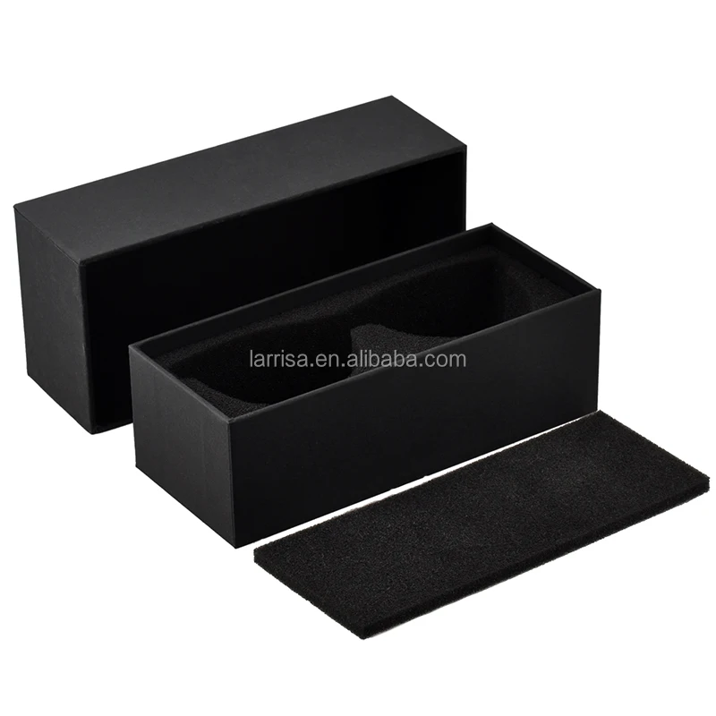 Custom logo case for glasses sunglasses paper packaging box with insert foam, Black
Custom logo case for glasses sunglasses paper packaging box with insert foam, Black