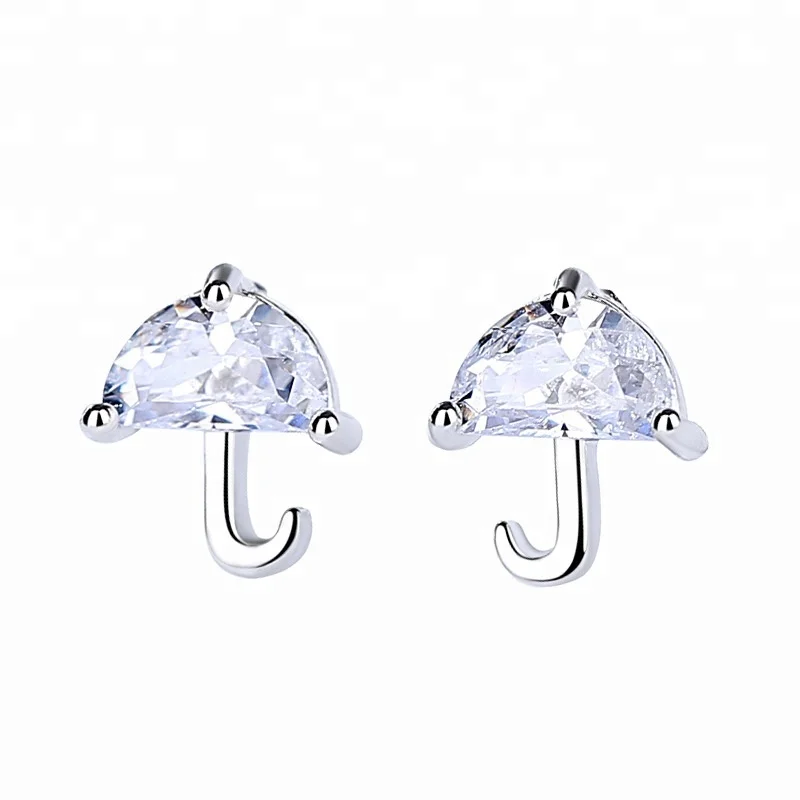 Mini Style Lovely Stud Earring For Gilr 925 Sterling Silver Fashion Small Umbrella Earring, White
Mini Style Lovely Stud Earring For Gilr 925 Sterling Silver Fashion Small Umbrella Earring, White
