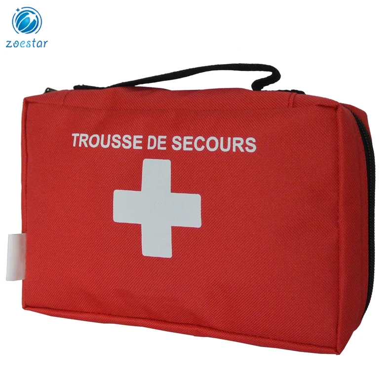 Carrying Handle Portable Red First Aid Kit Medical First Aid Pouch