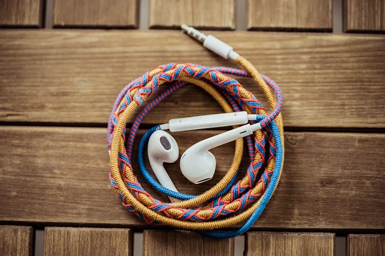 Waterproof Earphones With Handmade Braid Wired Rope Protector - ANKUX.COM