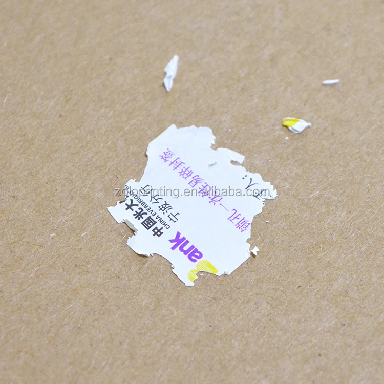 Wholesale warranty void stickers eggshell sticker fragile labels