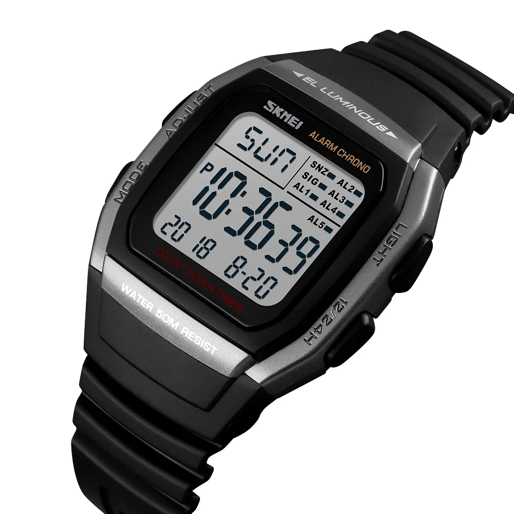Free Shipping Skmei Original Factory Men's Model 1278 Classic Sport Digital Black Watch
Free Shipping Skmei Original Factory Men's Model 1278 Classic Sport Digital Black Watch