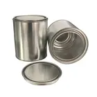 Quart metal container 1L round metal tin can packing for adhesive glue and paint