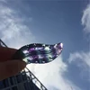 Wholesale Natural Rainbow Fluorite Stones Carved Feather Healing Crystal Crafts
