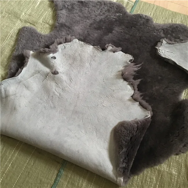 Double face sheepskin hides sheared sheepskin fur