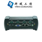 Intel N2600 dual core CPU mini itx PC, Dc 12V Cheap intel N2600 Fanless mini industrial Computer for 2 lan with VGA