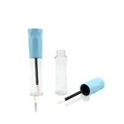 Cheap Price 8ml Blue Cap Transparent Bottle Empty Lip Gloss Tube With Wand