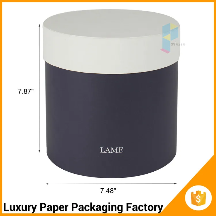 beautiful flower recycle gift packaging round box carton