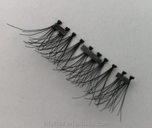Factory Made Glue Free Dual Magnet Art Lash Charming Synthetic Silk Eyelashes Magnetic With Customs Packing And Logo