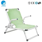 Factory direct Outdoor Aluminium 1*1Texlin rust-proof light weight durable folding beach lounge chair
