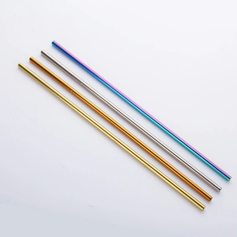 Colorful Reusable Stainless Steel Drinking Straws Metal With Cleaning Brush, 7 colors in stock
Colorful Reusable Stainless Steel Drinking Straws Metal With Cleaning Brush, 7 colors in stock