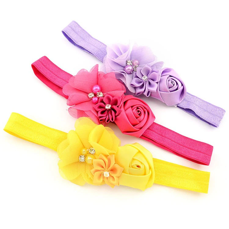 free shipping chiffon flower hair bows attach on infant baby elastic head band, Picture/custom
free shipping chiffon flower hair bows attach on infant baby elastic head band, Picture/custom