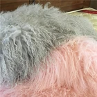 100% Long Hair Mongolian Lamb Fur Skin Sheep Fur Plate
