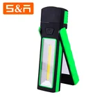 3W Portable AAA Dry battery Multifunctional Foldable COB Work Light With Magnetic Base