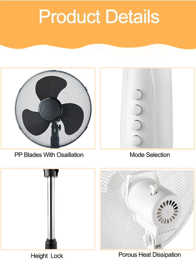 Pedestal Fan, Electric Power, 45 - detail 8