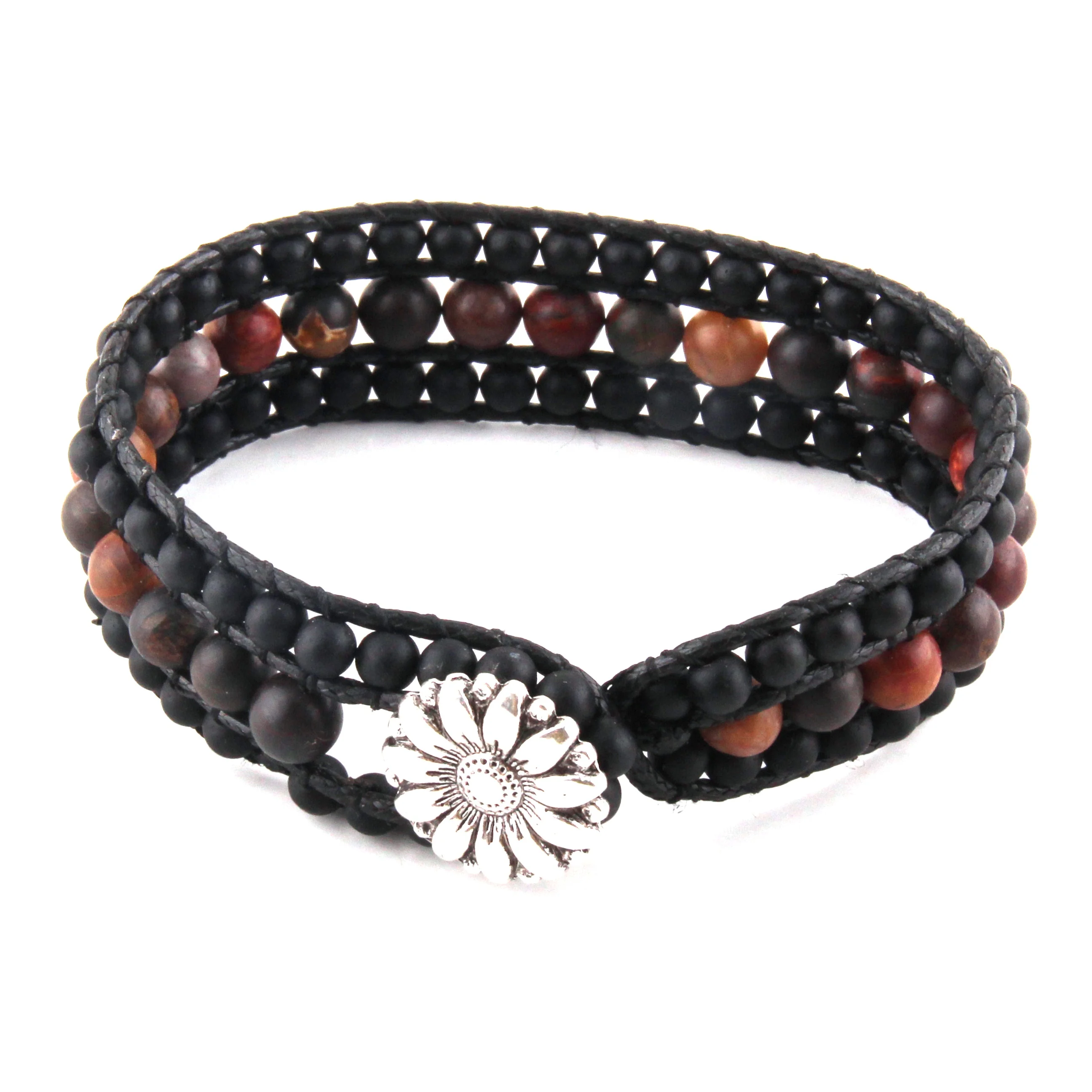 Fashion Beautiful Energy Beaded Handmade Black/Brown Natural Stone Wrap Bracelets For Men or Women
Fashion Beautiful Energy Beaded Handmade Black/Brown Natural Stone Wrap Bracelets For Men or Women