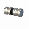 Bathroom Round Back-to-Back Shower Glass Door Handle Pull Knob Stainless Steel Brushed Nickel